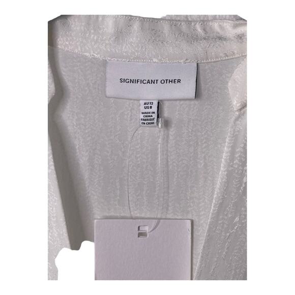 Significant Other Amalfi Mini Dress Classy Drape Hoco Elegant Party Bridal Sz 8 - Picture 12 of 12